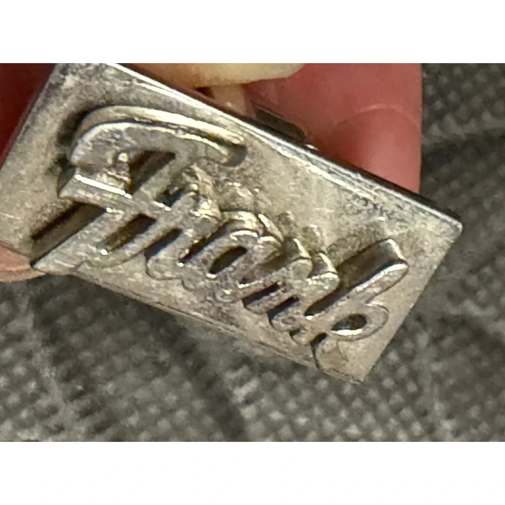 Cufflinks Mens Silver Frank Nameplate Personalized Cuff Links‎ Name Initial Gift